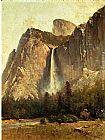 Bridal Veil Falls - Yosemite Valley by Thomas Hill